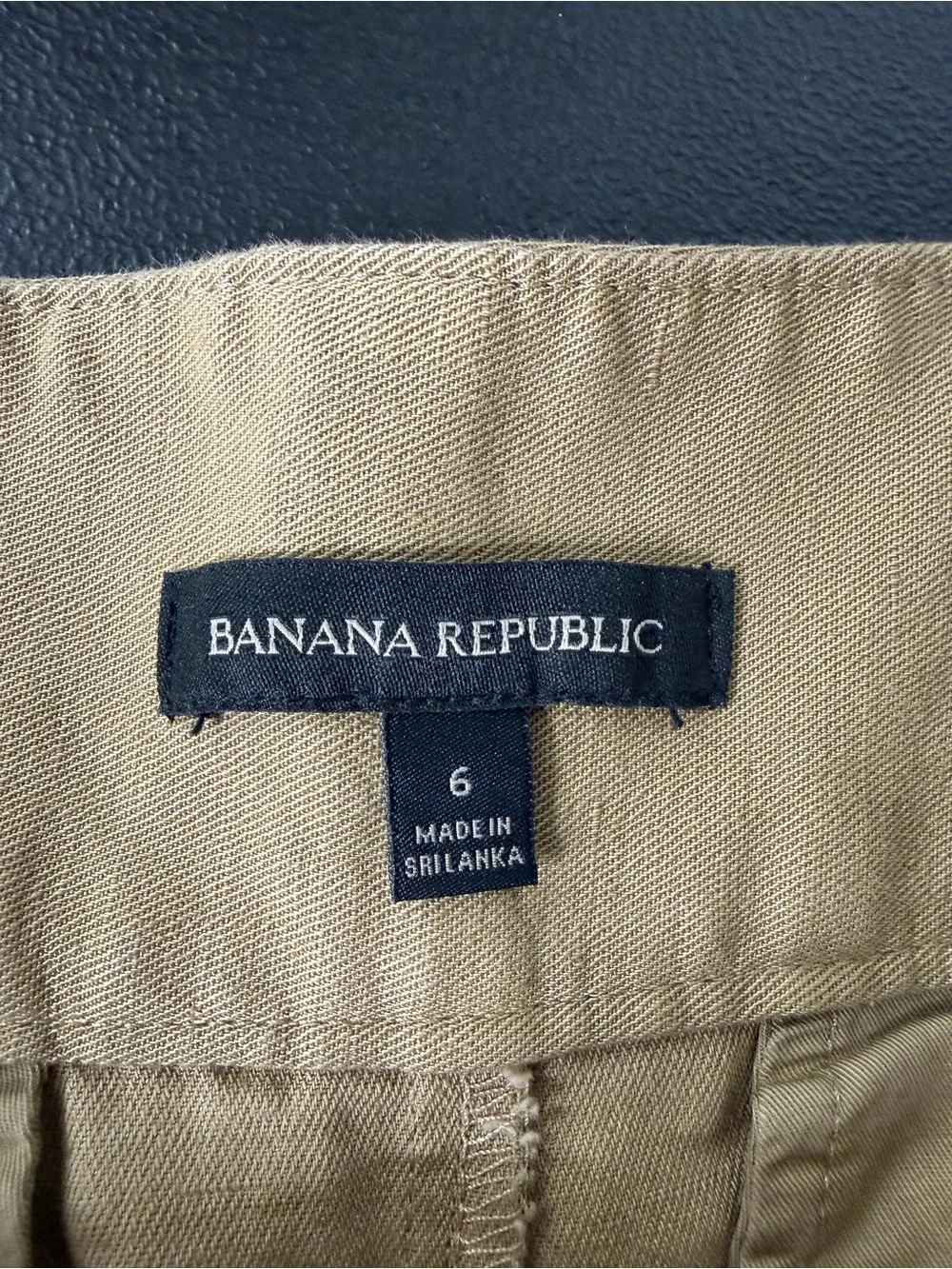 Banana Republic Womens 6 Brown Heritage Explorer Cargo Utility Safari Pant Linen